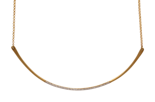 Two-tone Bar Necklace-Jewelry-Cherie Dori-Sorrel Sky Gallery