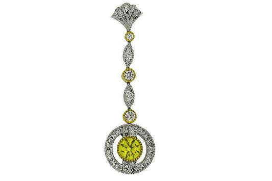 Vintage Long Drop Pendant-Jewelry-Cherie Dori-Sorrel Sky Gallery