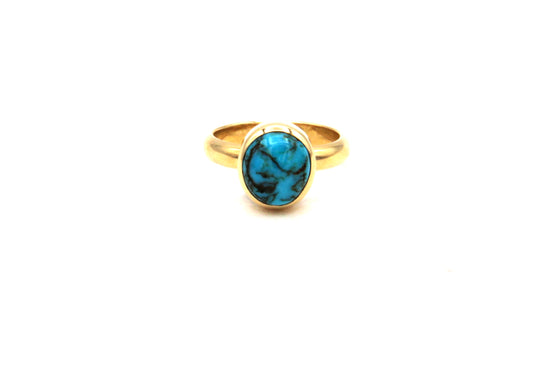 Bisbee Turquoise Ring-Jewelry-Chris Pruitt-Sorrel Sky Gallery