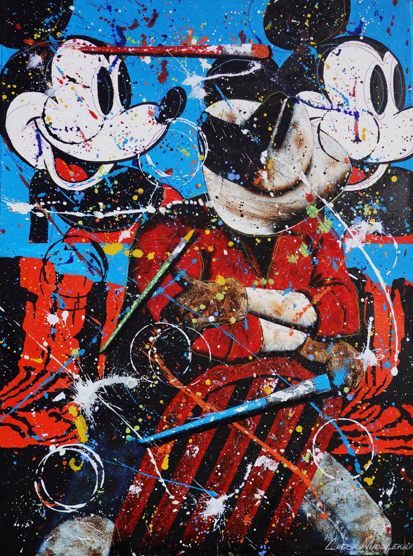 Warhol And The West #4-Painting-Chuck Middlekauff-Sorrel Sky Gallery