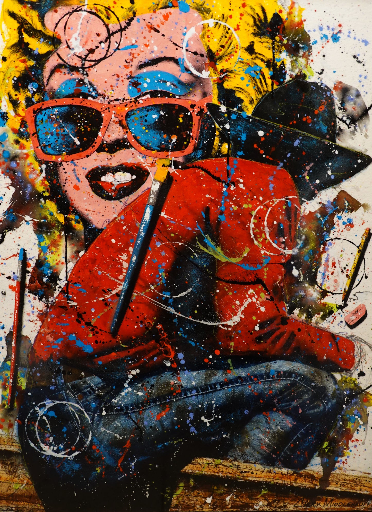 Warhol And the West #3-Painting-Chuck Middlekauff-Sorrel Sky Gallery