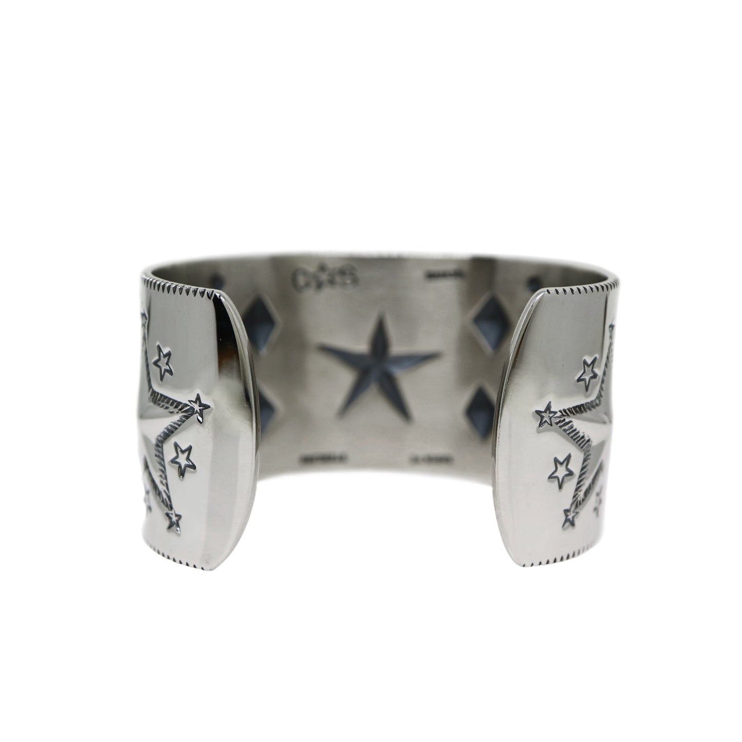 Multi Motif Star Repo Cuff Bracelet