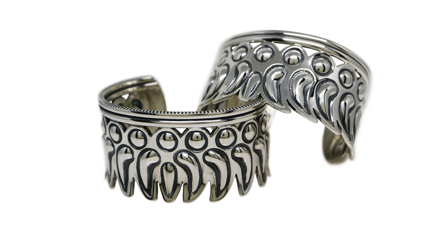 Repo Feather Inward Cuff Bracelet