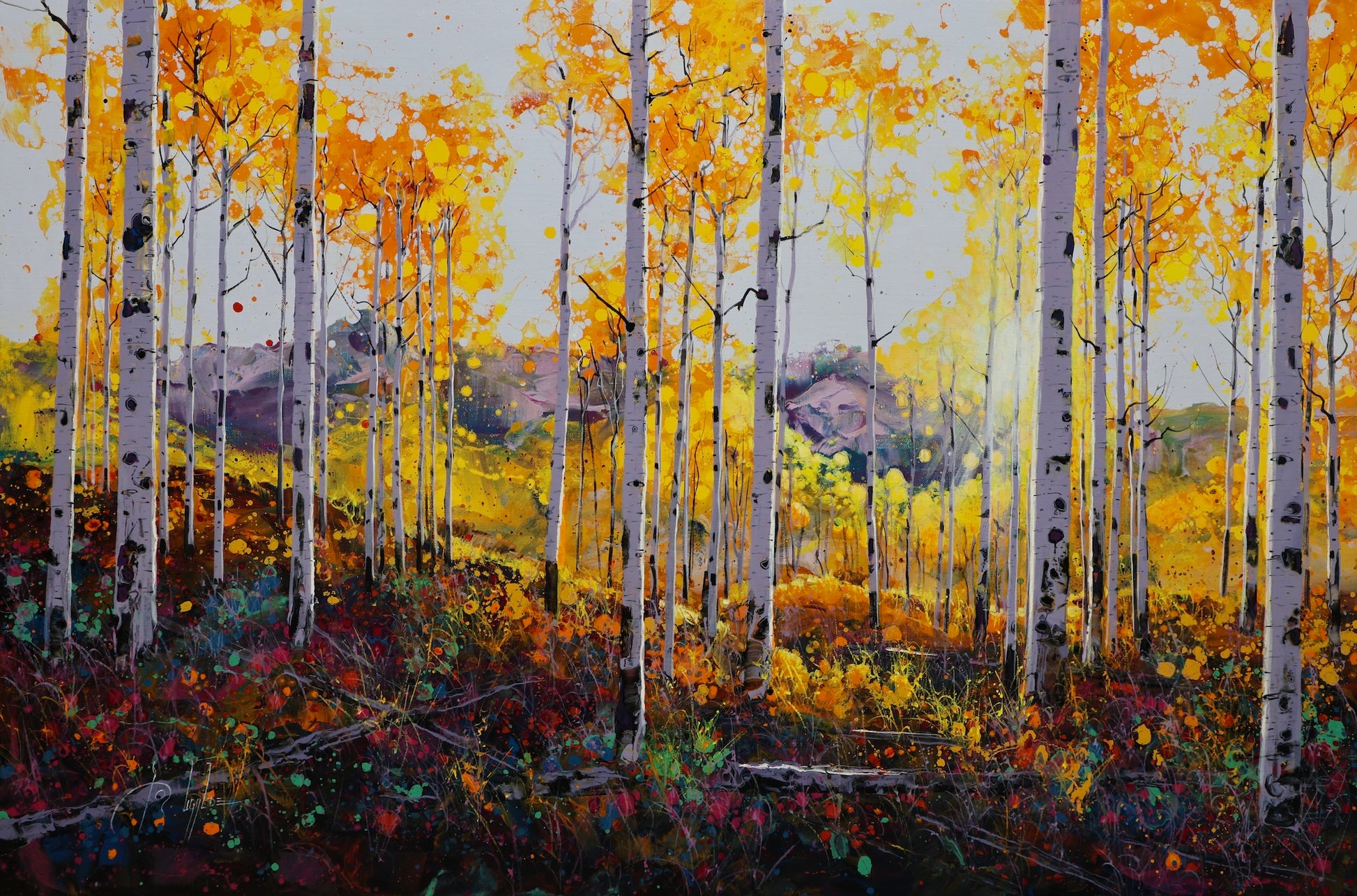 Mountain Sunset-Painting-Roberto Ugalde-Sorrel Sky Gallery
