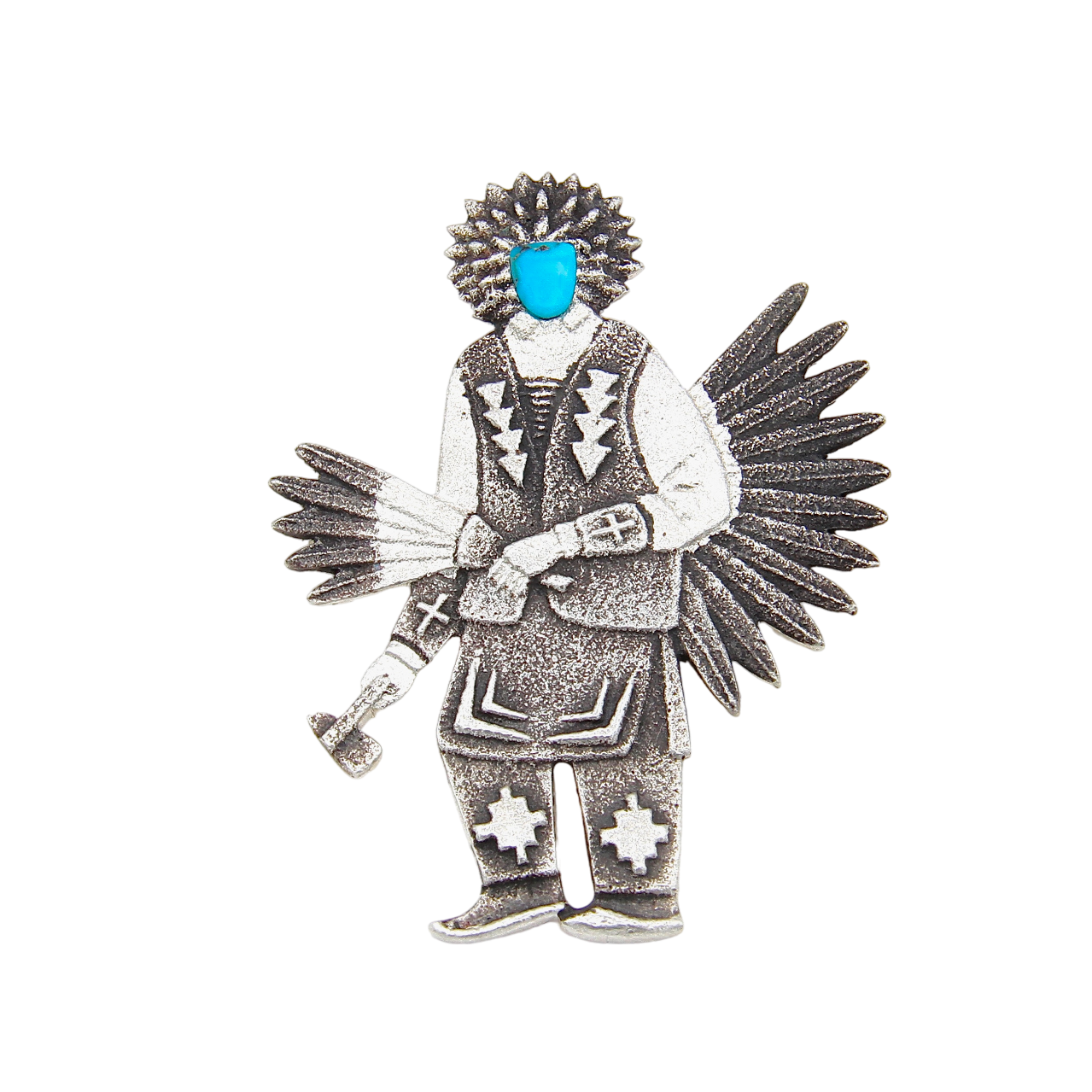 Northern Traditional Dancer Pendant-Jewelry-Darryl Begay-Sorrel Sky Gallery