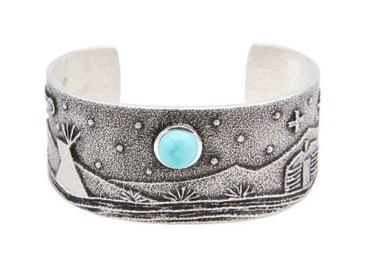 Storyteller Cuff-Jewelry-Darryl Begay-Sorrel Sky Gallery