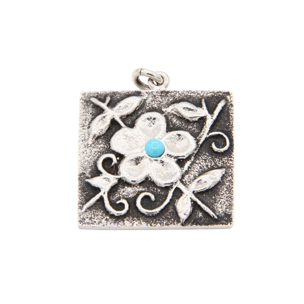 Coin Silver Pendant by Darryl Dean Begay main image 1