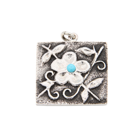 Floral Pendant-Jewelry-Darryl Dean & Rebecca Begay-Sorrel Sky Gallery