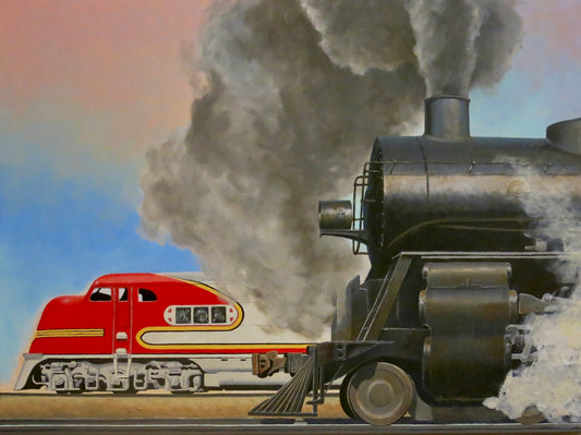 THE LINE UP-Painting-David Knowlton-Sorrel Sky Gallery