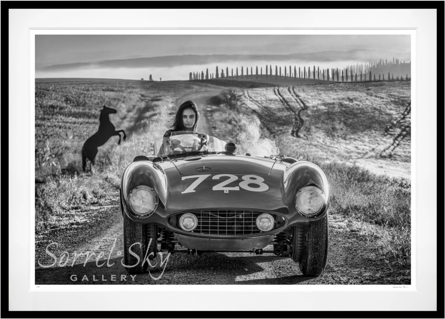 Ferrari 1955-Photographic Print-David Yarrow-Sorrel Sky Gallery