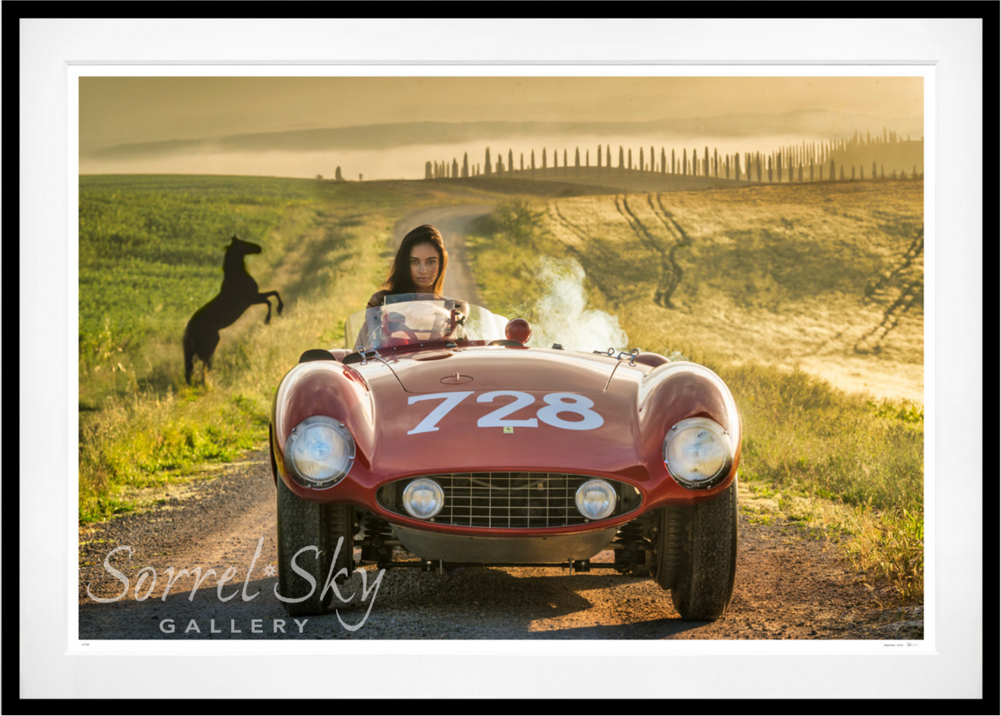 Ferrari 1955 (Colour)-Photographic Print-David Yarrow-Sorrel Sky Gallery