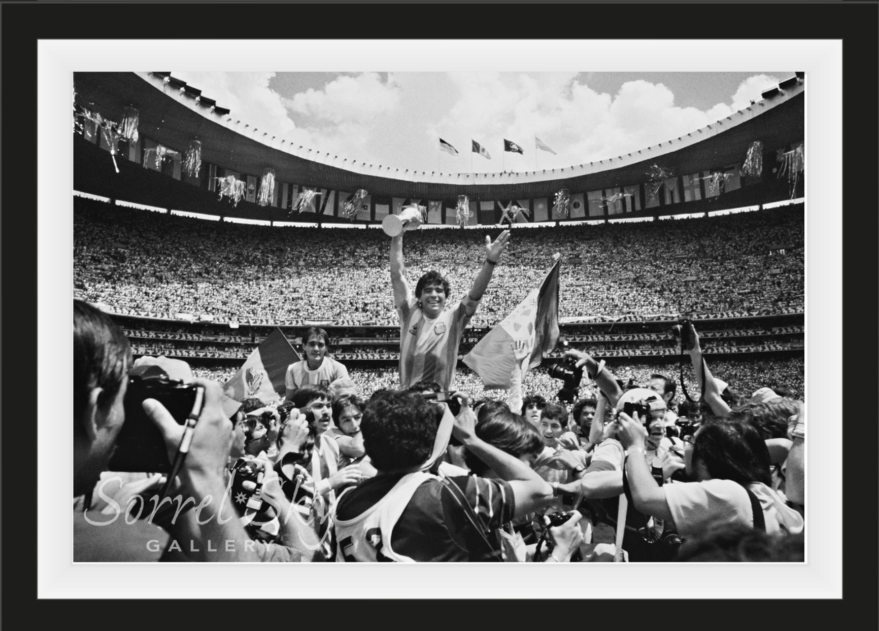 Maradona - B/W-Photographic Print-David Yarrow-Sorrel Sky Gallery