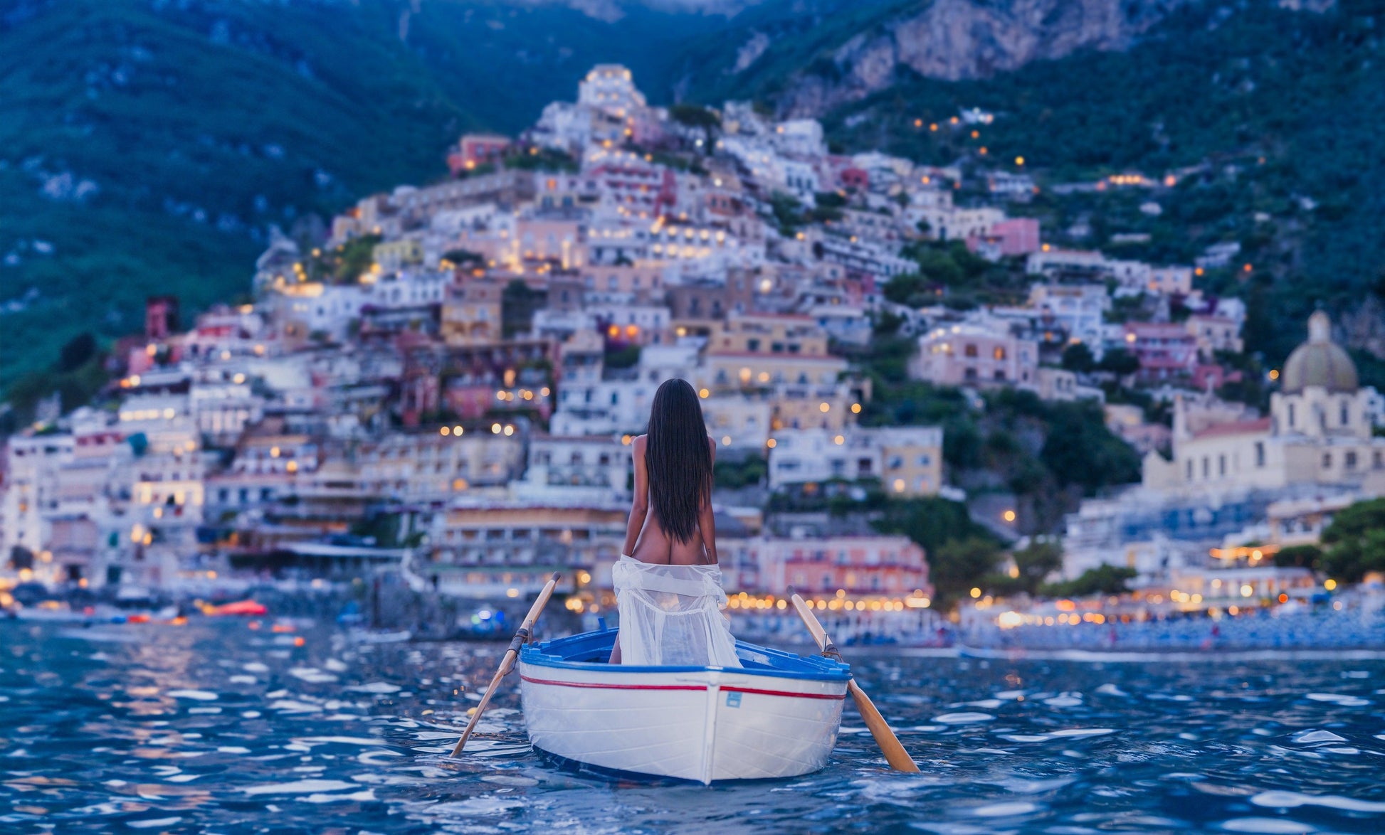 POSITANO (COLOUR)-Photographic Print-David Yarrow-Sorrel Sky Gallery