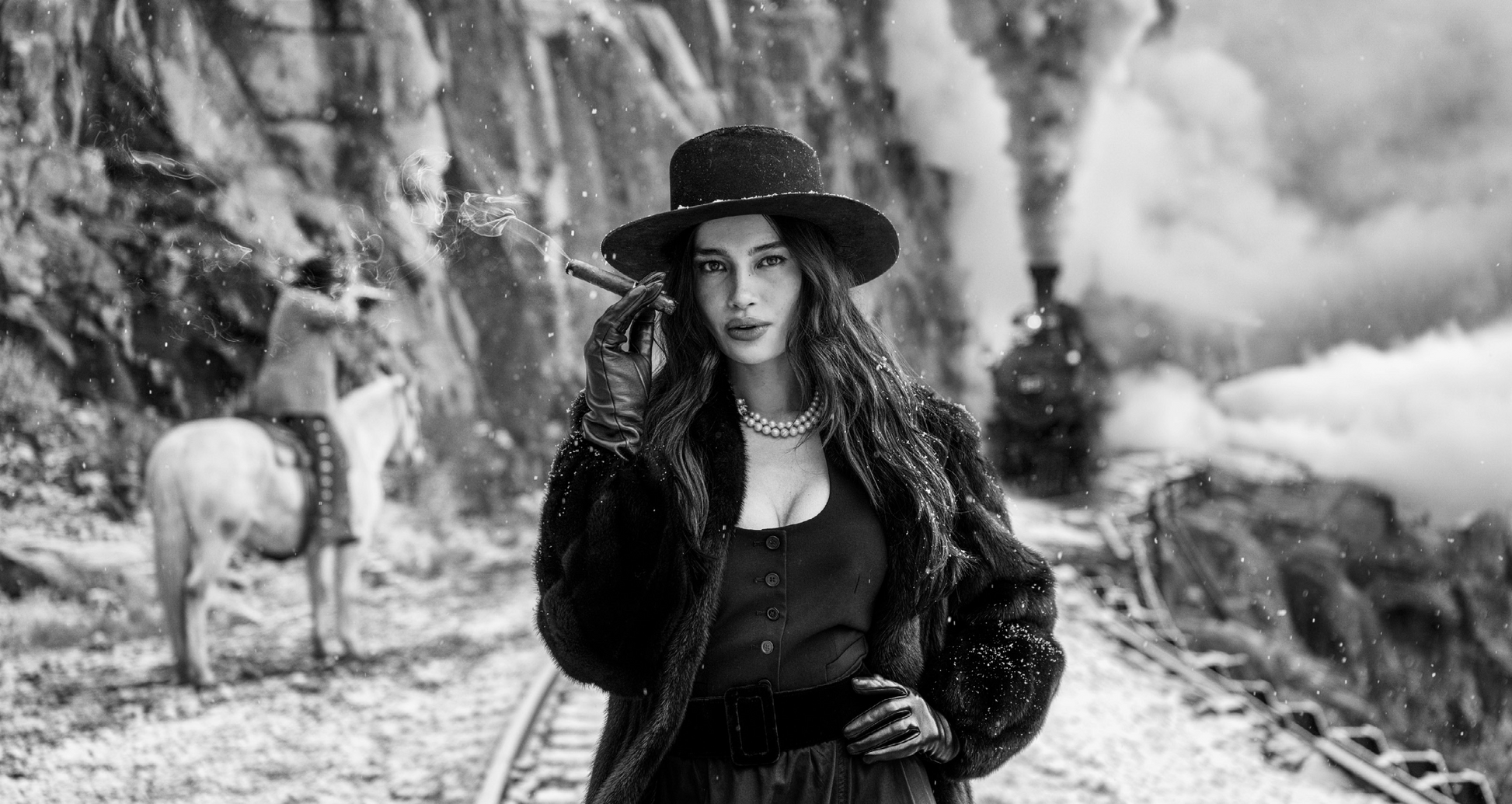 THE GIRL WITH THE CIGAR-Photographic Print-David Yarrow-Sorrel Sky Gallery