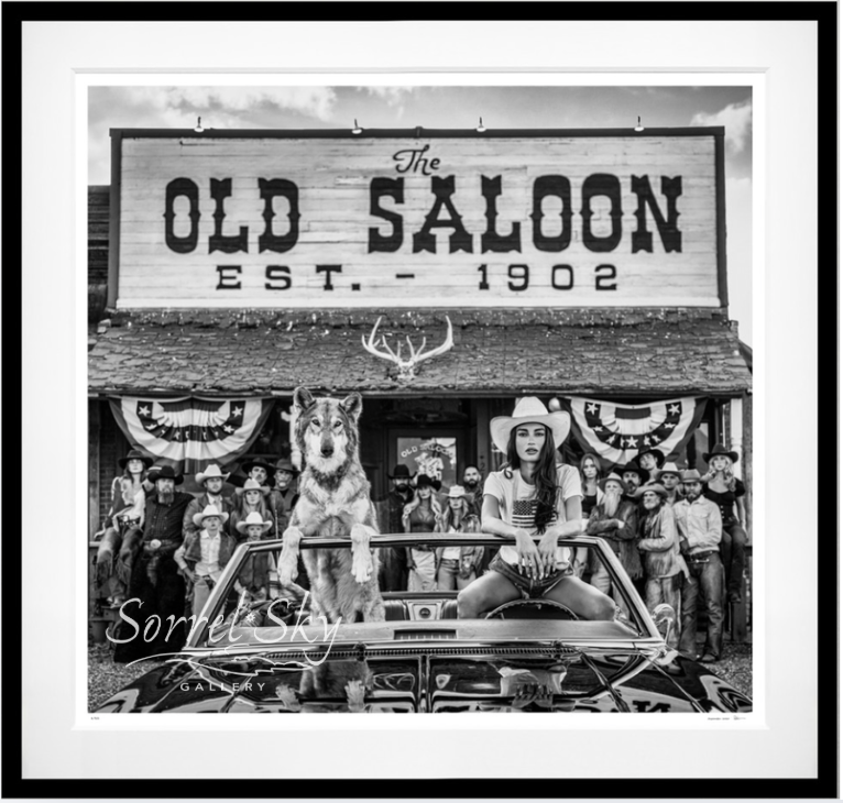 THE OLD SALOON (B&W)-Photographic Print-David Yarrow-Sorrel Sky Gallery