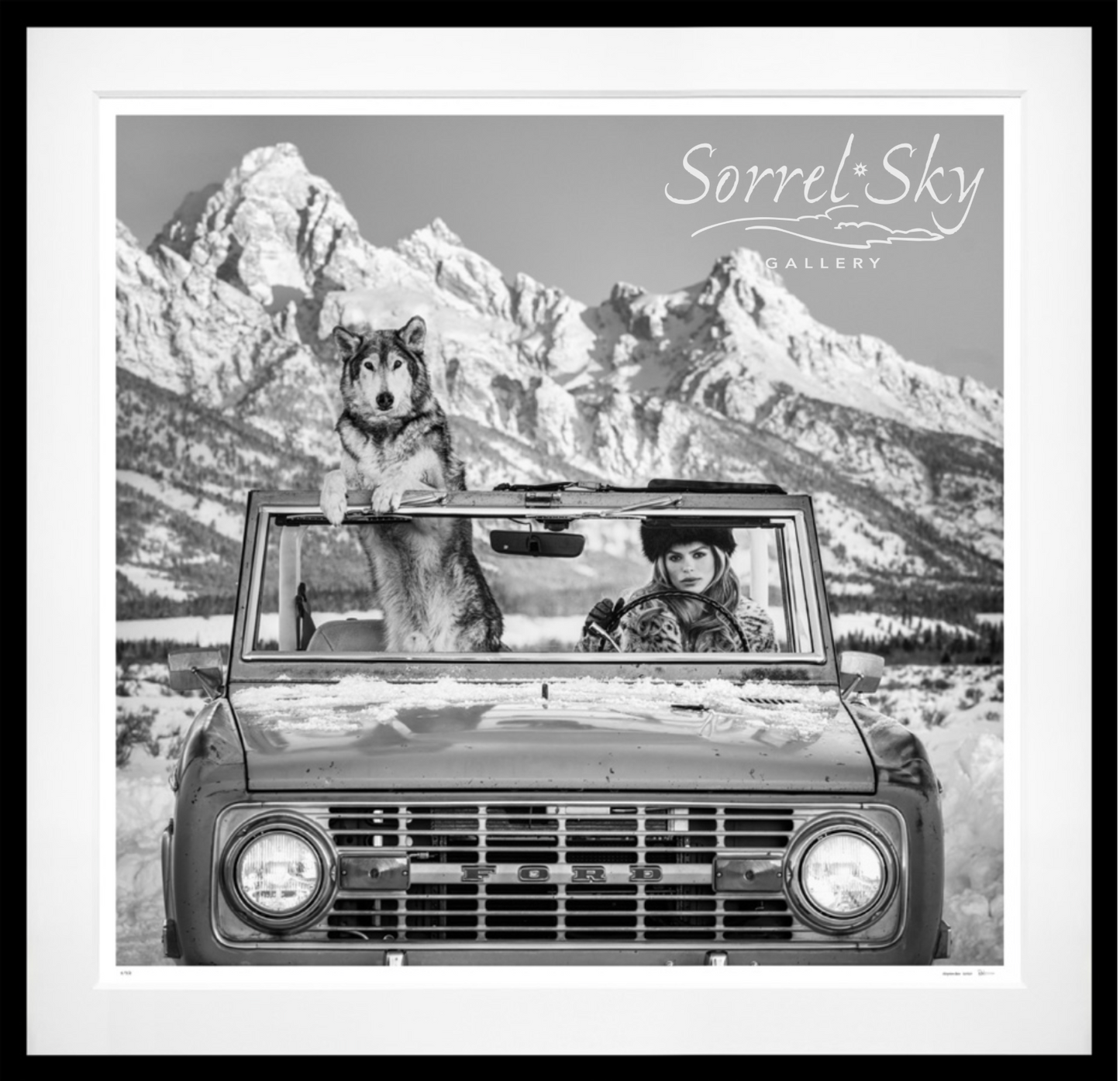 THE TETONS II (B&W)-Photographic Print-David Yarrow-Sorrel Sky Gallery