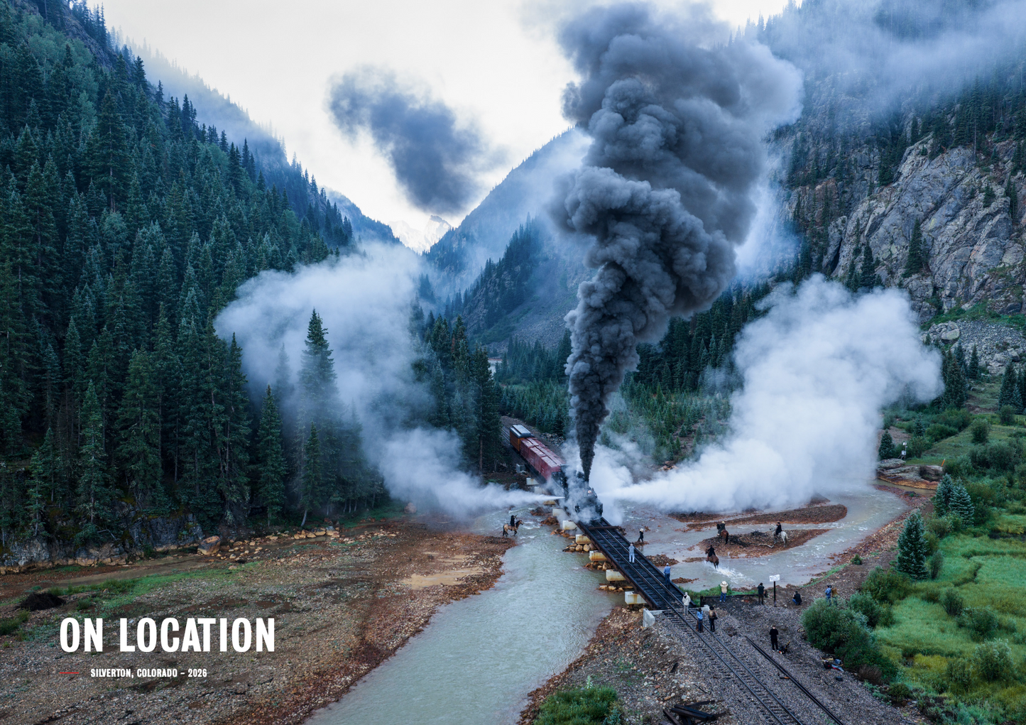 THE TRAIN ROBBERY (B&W)-Photographic Print-David Yarrow-Sorrel Sky Gallery