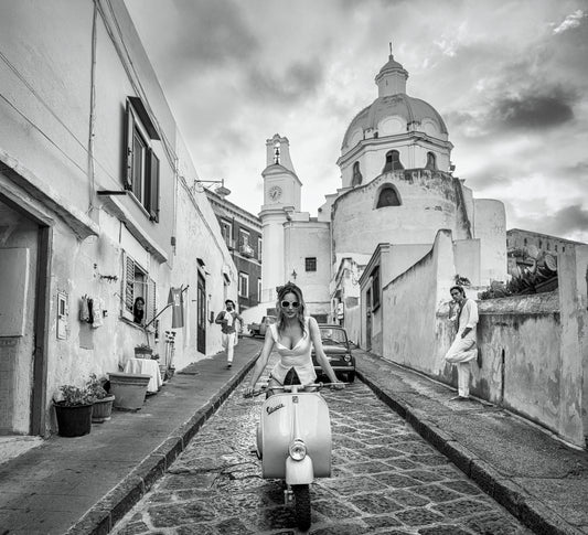 The Girl on the Vespa-Photographic Print-David Yarrow-Sorrel Sky Gallery