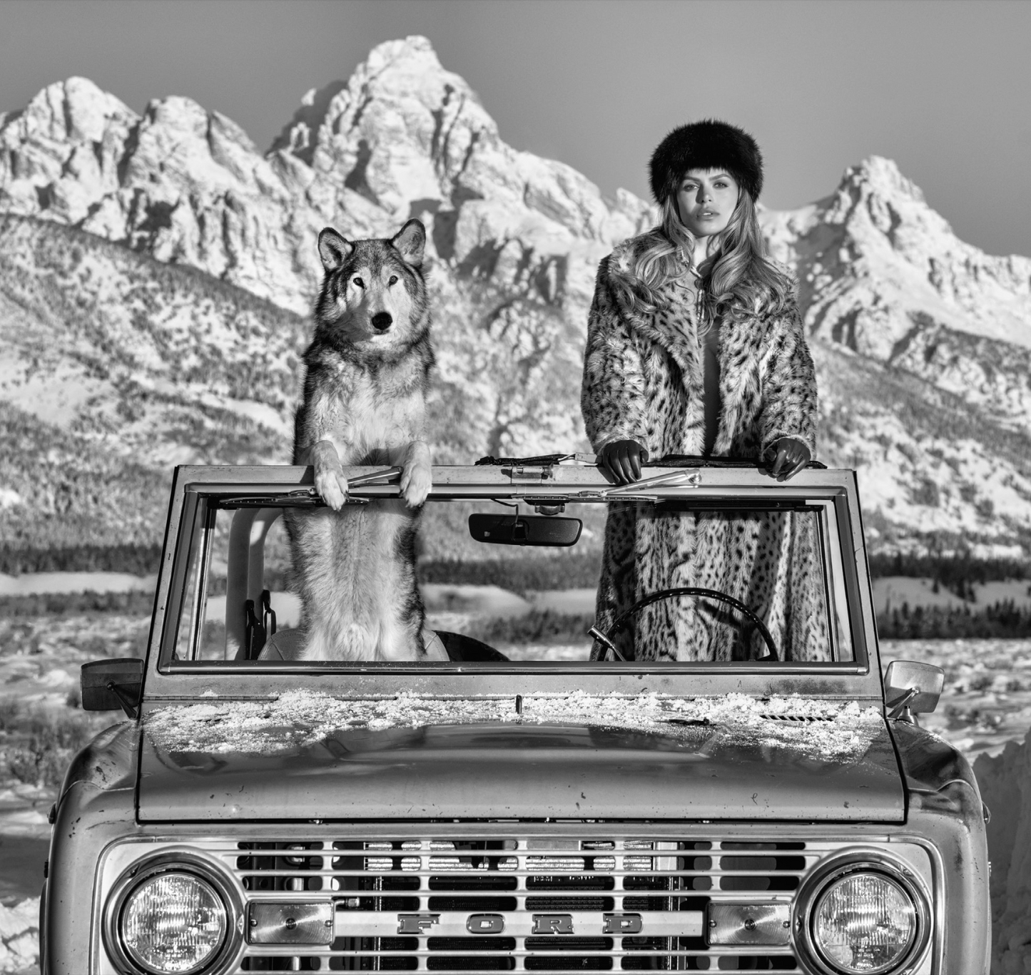 The Grand Tetons - Black & White-Photographic Print-David Yarrow-Sorrel Sky Gallery