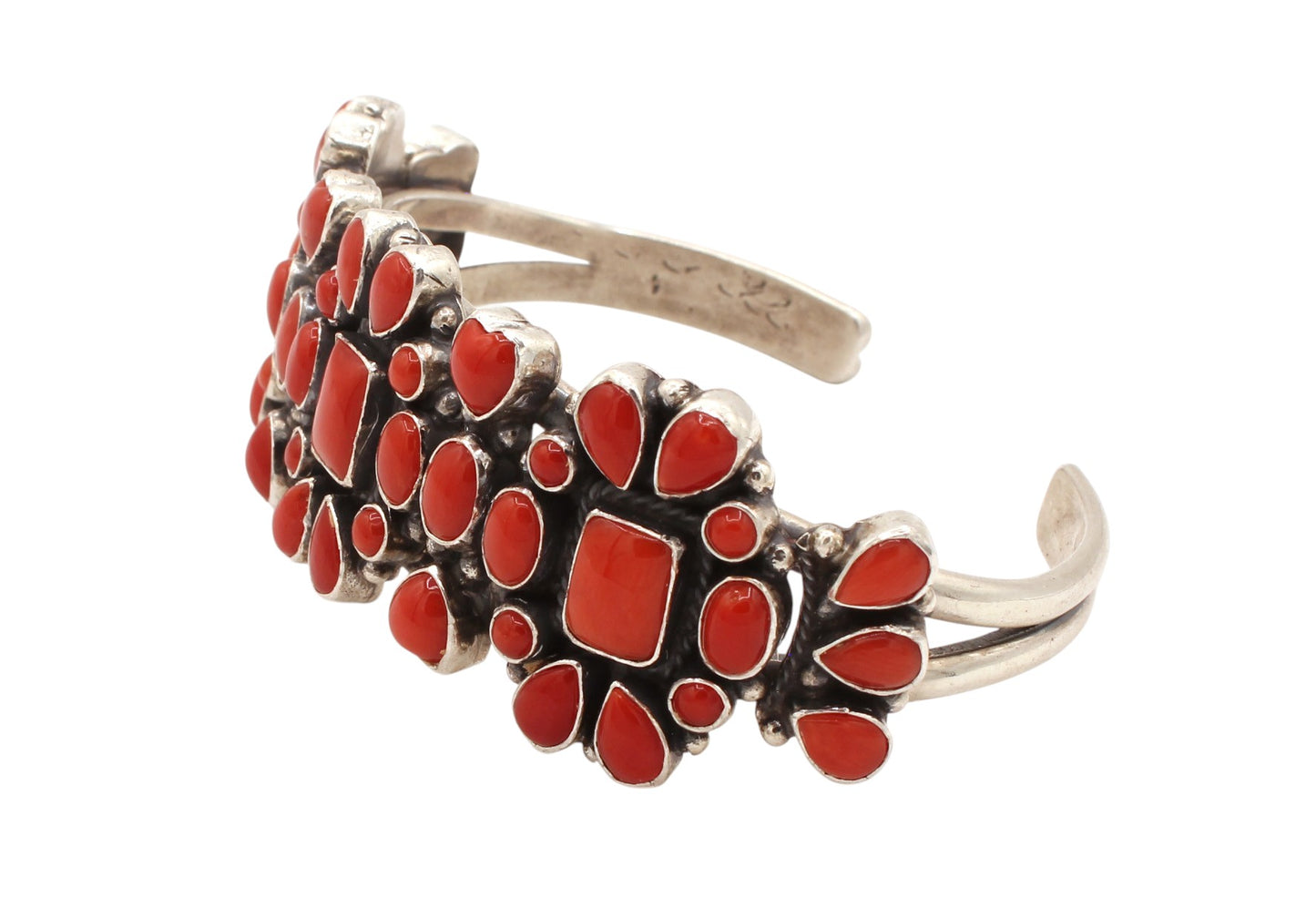 Coral Cluster Cuff Bracelet-Jewelry-Don Lucas-Sorrel Sky Gallery