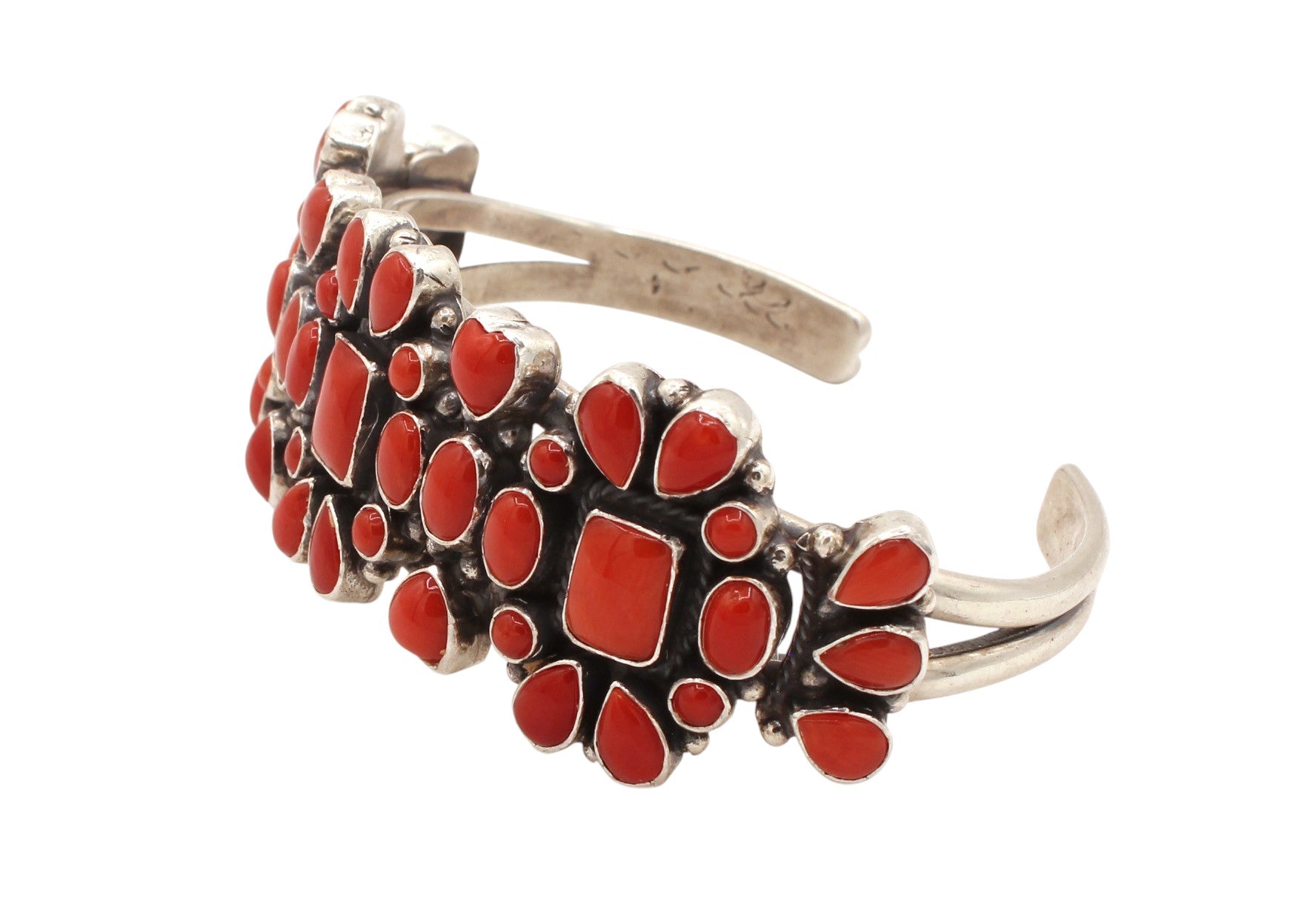 Coral Cluster Cuff Bracelet-Jewelry-Don Lucas-Sorrel Sky Gallery