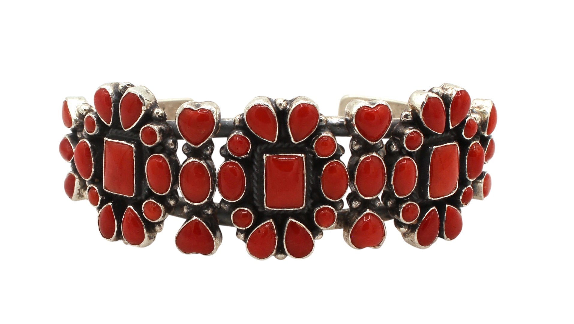 Coral Cluster Cuff Bracelet-Jewelry-Don Lucas-Sorrel Sky Gallery