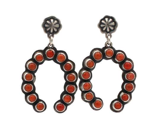 Coral Naja Earrings-Jewelry-Don Lucas-Sorrel Sky Gallery