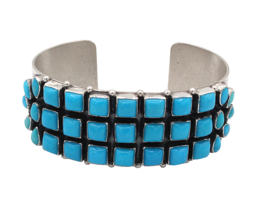 Turquoise Cuff Bracelet-Jewelry-Don Lucas-Sorrel Sky Gallery