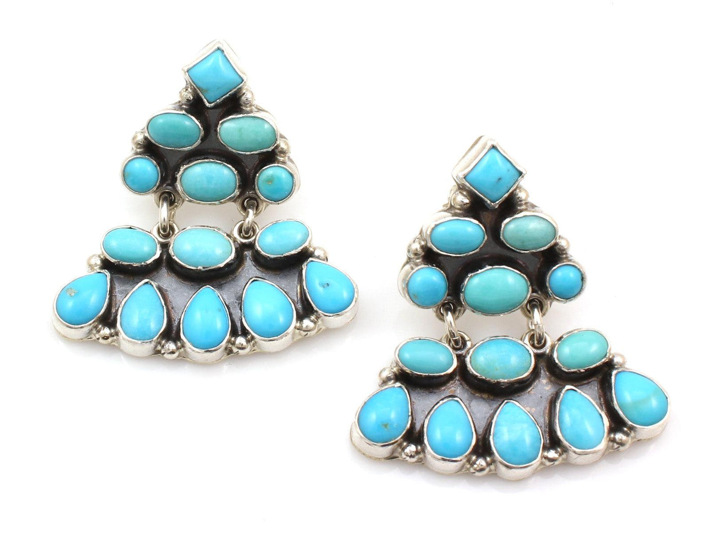 Turquoise Earrings-Jewelry-Don Lucas-Sorrel Sky Gallery