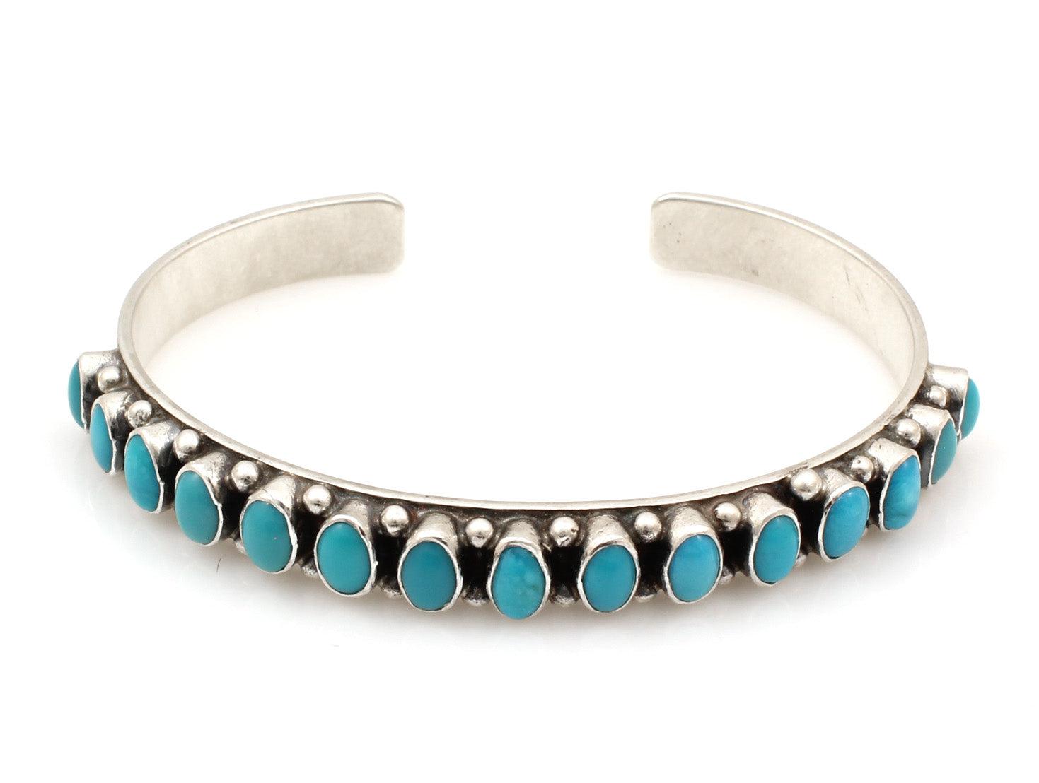 Turquoise Row Cuff-Jewelry-Don Lucas-Sorrel Sky Gallery