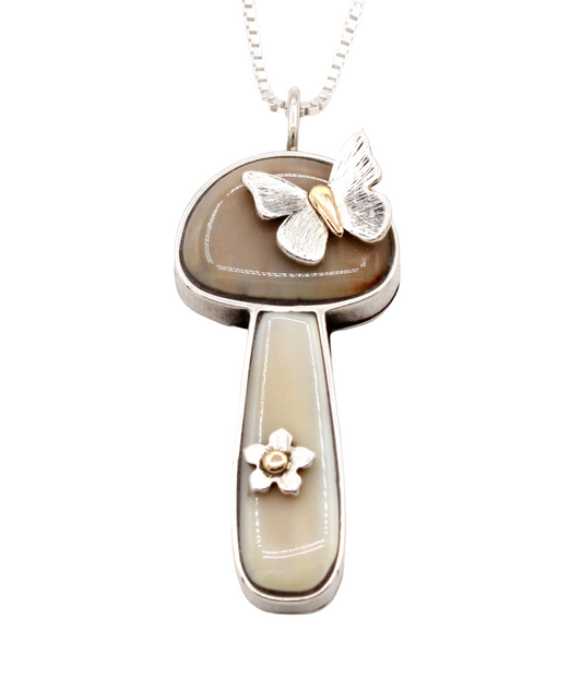 Mushroom Pendant-Jewelry-Michelle Tapia-Sorrel Sky Gallery