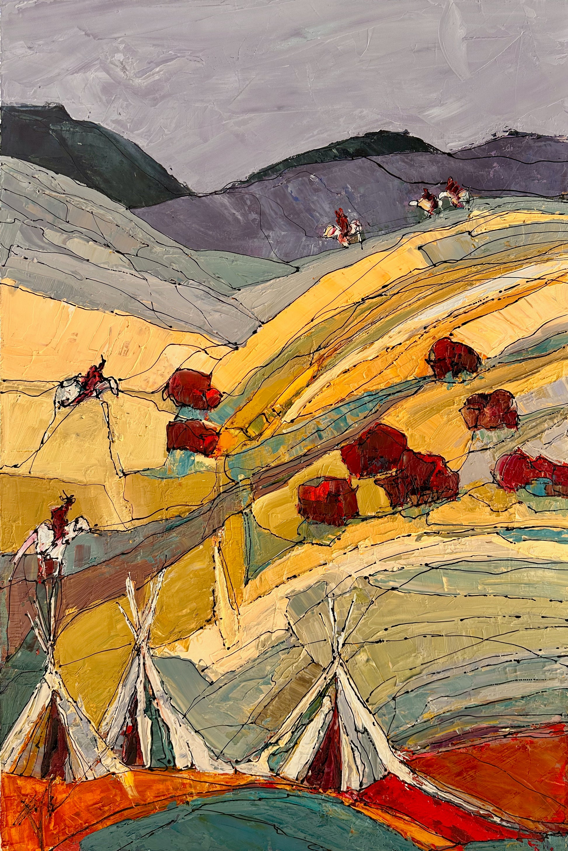 Against the Night-Painting-Faye Crowe-Sorrel Sky Gallery