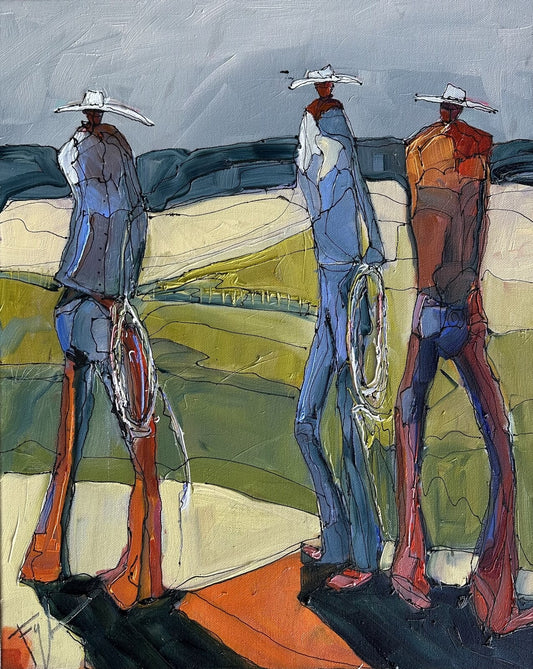 Cowboys-Painting-Faye Crowe-Sorrel Sky Gallery