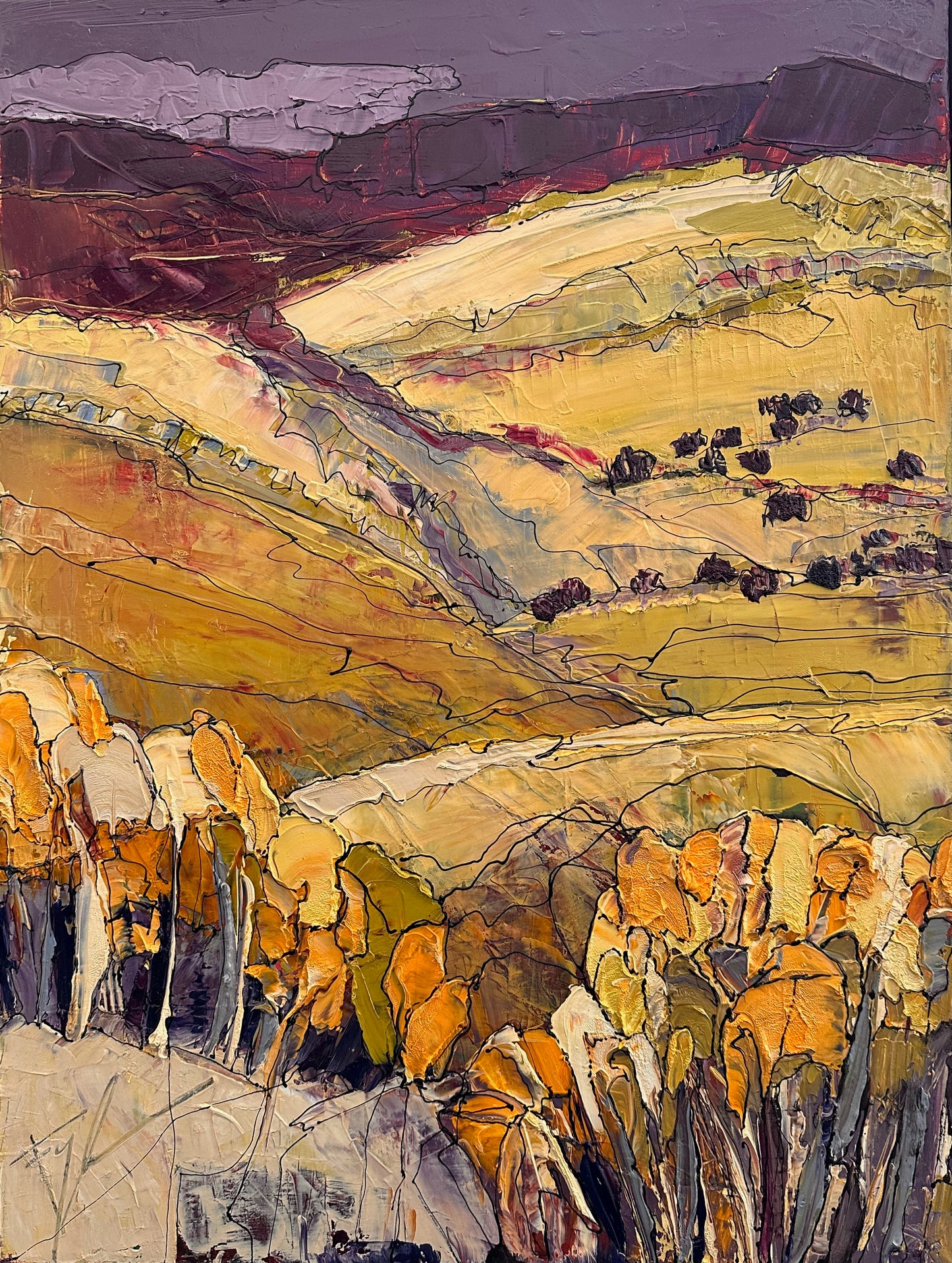 Fall of Night-Painting-Faye Crowe-Sorrel Sky Gallery