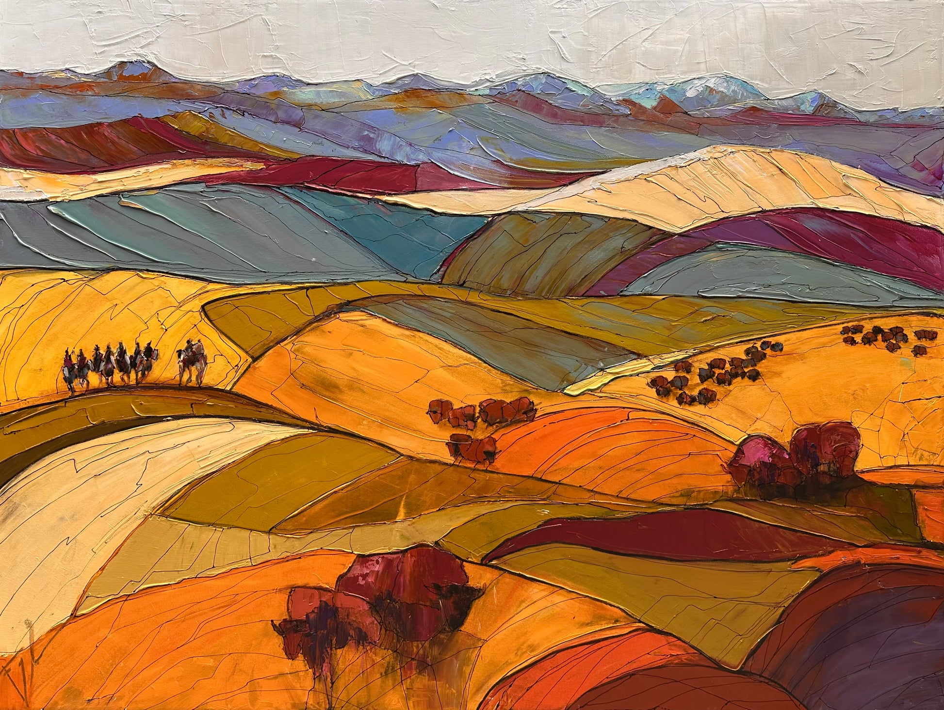 The Great Plains-Painting-Faye Crowe-Sorrel Sky Gallery