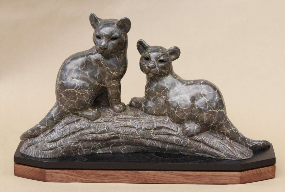 Cougar Cubs-Sculpture-Gerald Balciar-Sorrel Sky Gallery