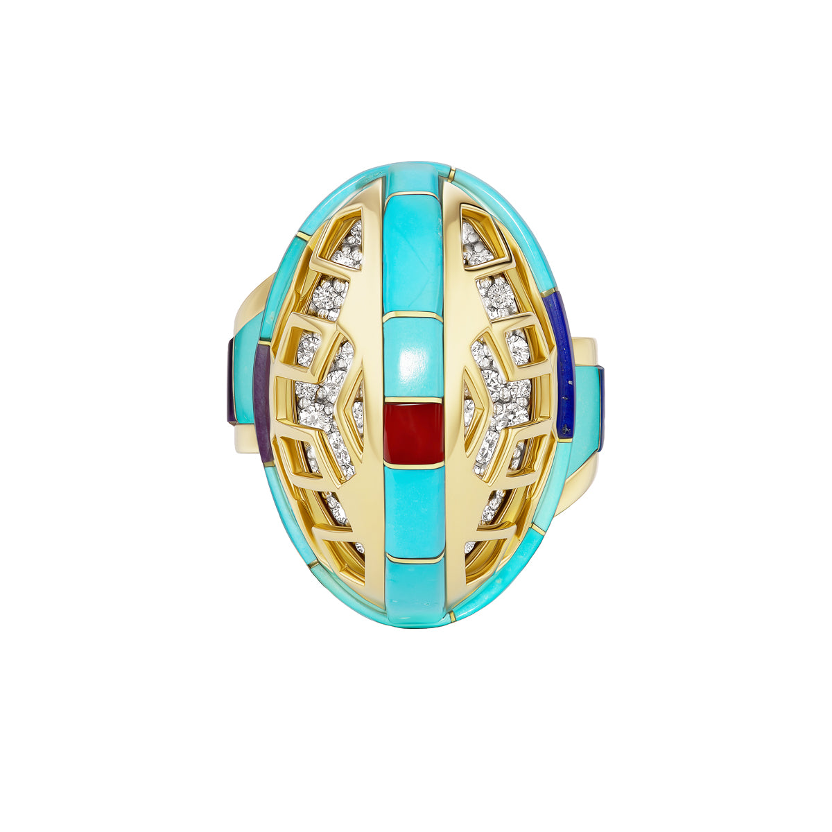 Bell Flakes Ring-Jewelry-Nighthorse-Sorrel Sky Gallery