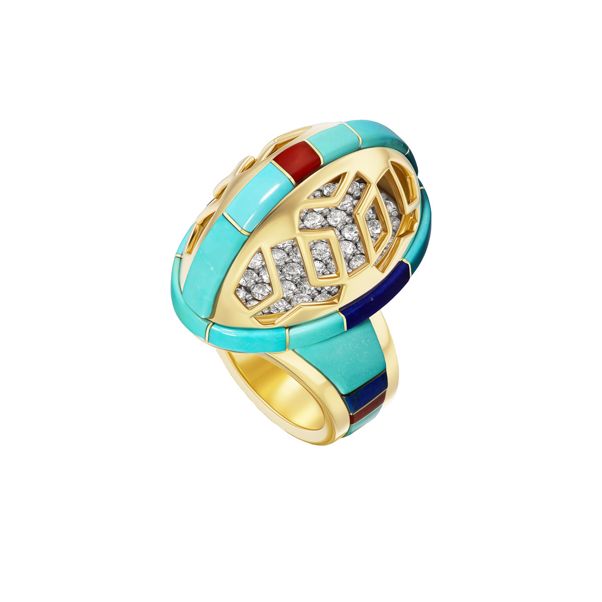 Bell Flakes Ring-Jewelry-Nighthorse-Sorrel Sky Gallery