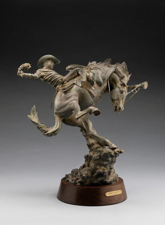 She Bucked the Bridle Off-Sculpture-Greg Kelsey-Sorrel Sky Gallery