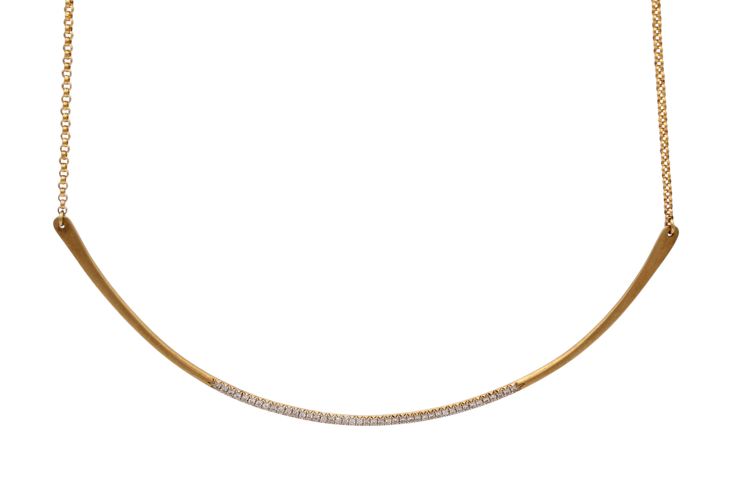 Two-tone Bar Necklace-Jewelry-Cherie Dori-Sorrel Sky Gallery