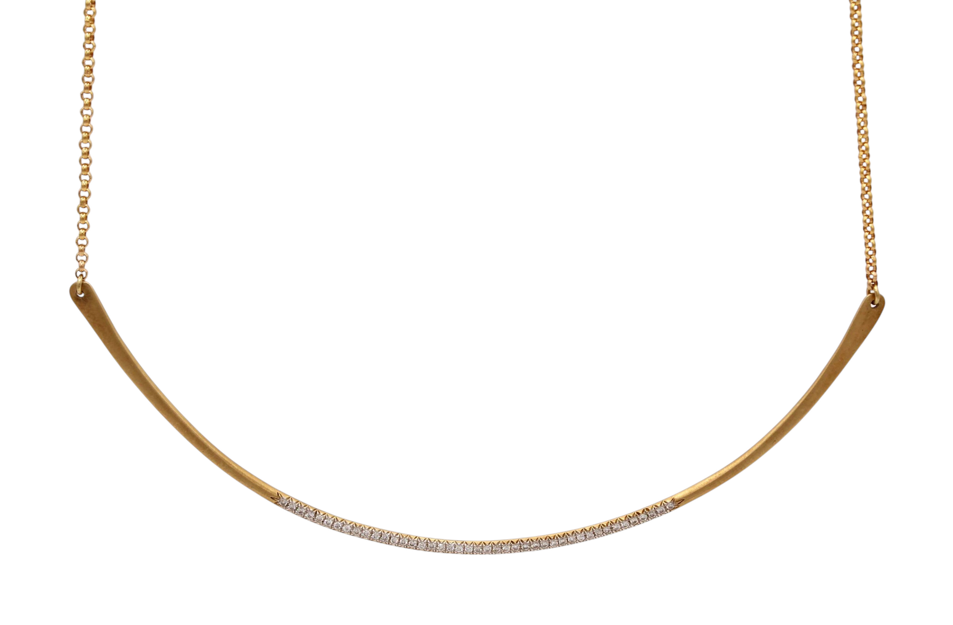 Two-tone Bar Necklace-Jewelry-Cherie Dori-Sorrel Sky Gallery