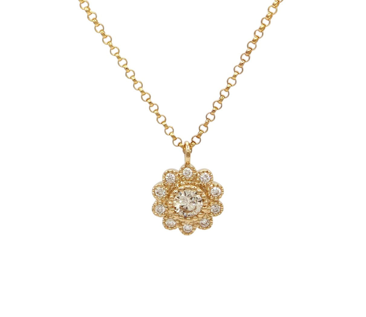 Florentino Diamond Necklace-Jewelry-Cherie Dori-Sorrel Sky Gallery