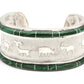 Rock Art with Two Ridges Cuff Bracelet-Jewelry-Ben Nighthorse-Sorrel Sky Gallery