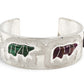 Inlaid Bear Cuff Bracelet-Jewelry-Ben Nighthorse-Sorrel Sky Gallery