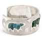 Inlaid Bear Cuff Bracelet-Jewelry-Ben Nighthorse-Sorrel Sky Gallery