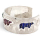 Inlaid Bear Cuff Bracelet-Jewelry-Ben Nighthorse-Sorrel Sky Gallery