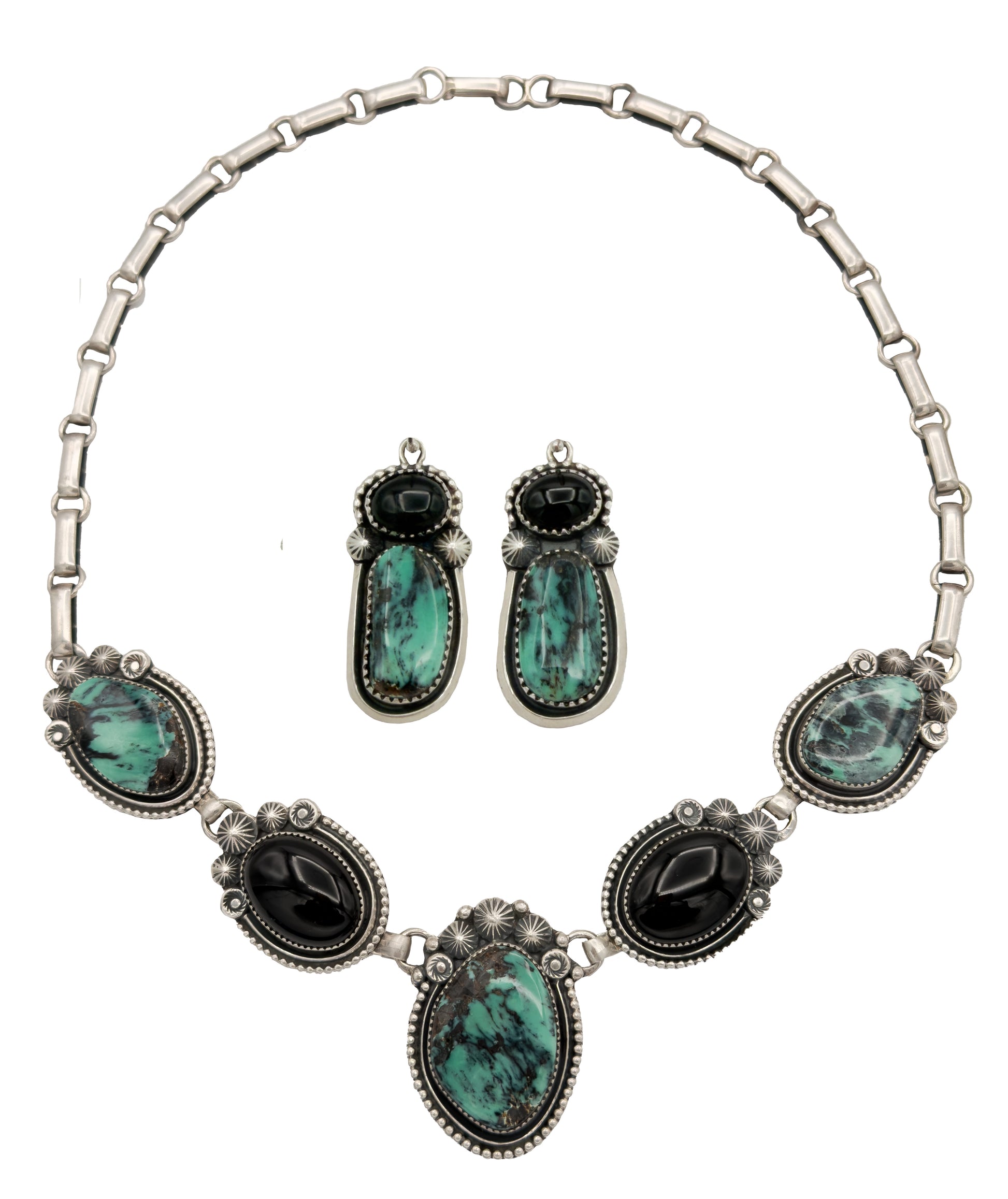 Damale & Onyx Necklace Set-Jewelry-Jeanette Dale-Sorrel Sky Gallery