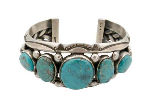 Morenci 5 Stone Cuff Bracelet-Jewelry-Jeanette Dale-Sorrel Sky Gallery