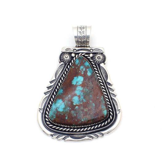 Pilot Mountain Turquoise Sterling Silver Pendant-Jewelry-Jeanette Dale-Sorrel Sky Gallery