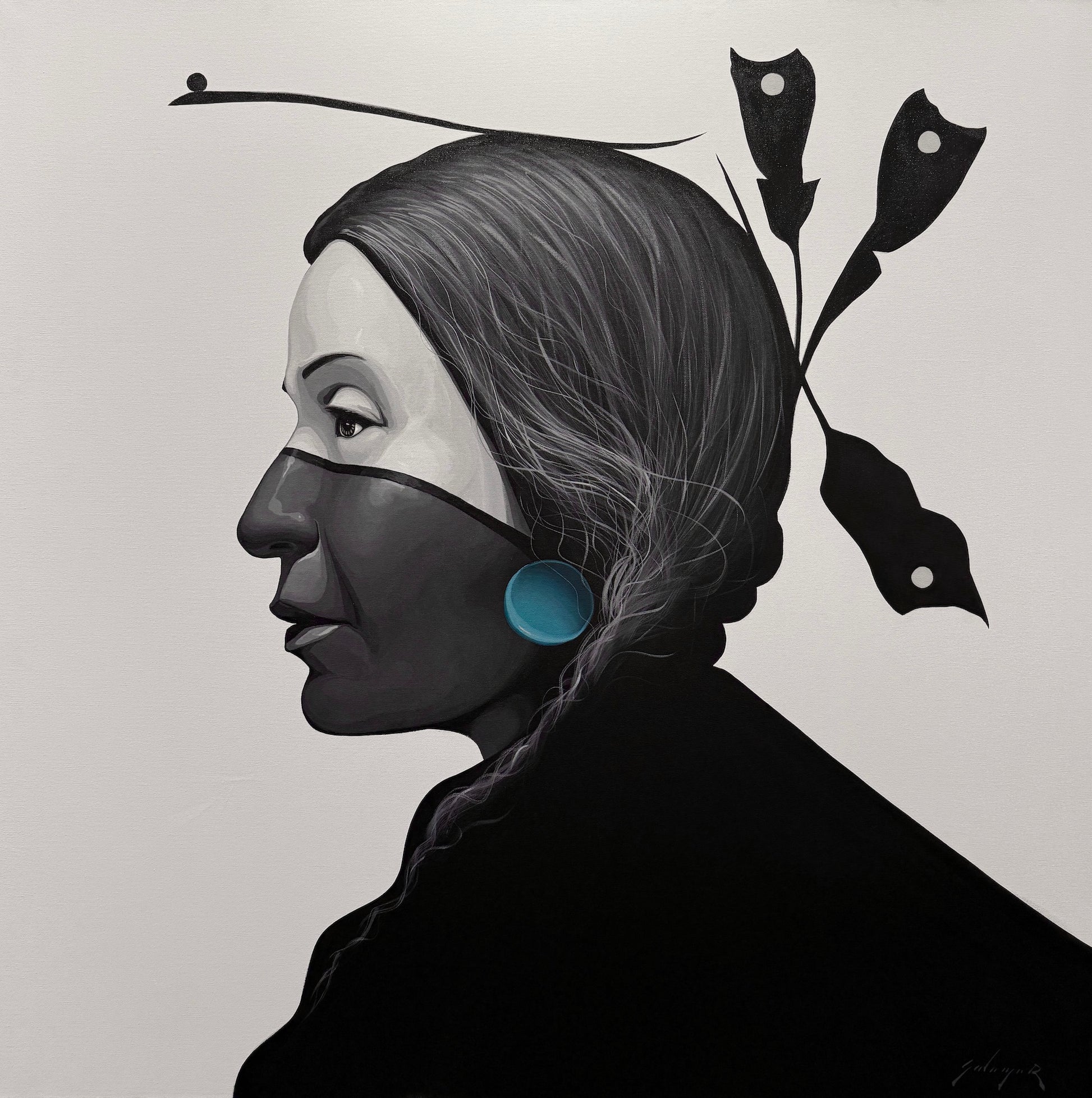 Silver Bird-Painting-Jeremy Salazar-Sorrel Sky Gallery